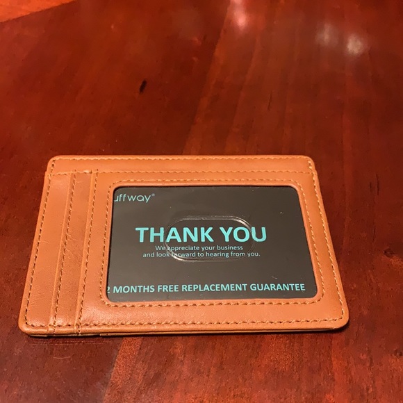 BUFFWAY Other - NWOT BUFFWAY Unisex Slim Minimalist Front/Pocket Wallet